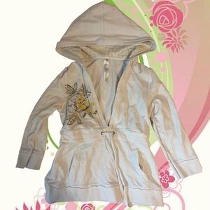 Point Zero vintage Hoodie with Floral Design